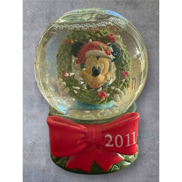 Disney JC Penney Christmas Mini Snow Globe Mickey Mouse 2011 2.5 in x 2 in - Picture 5 of 5